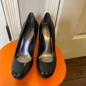 Guess Black Patent Leather Heels